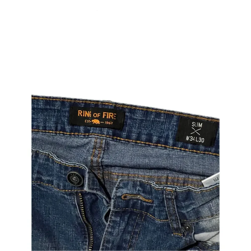 Ring Of Fire Slim Fit Jeans Mens 34x30